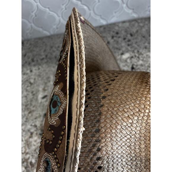 Bullhide Western Womens Hat Horseshoe From The Heart Size Small Panama Straw Hat - Picture 10 of 10